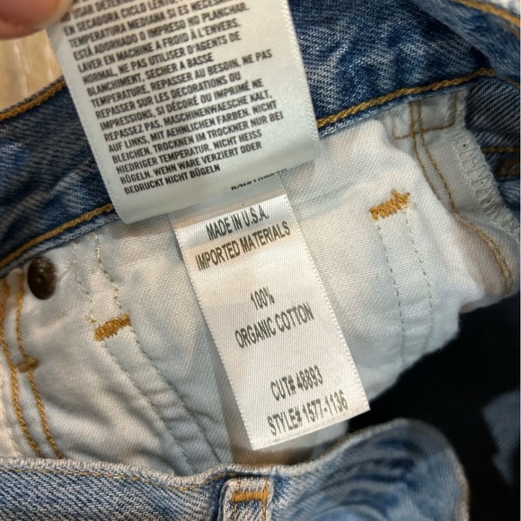 Citizens of Humanity Liya High Rise Ripped Knee Classic Fit Crop Jeans - Picture 6 of 7